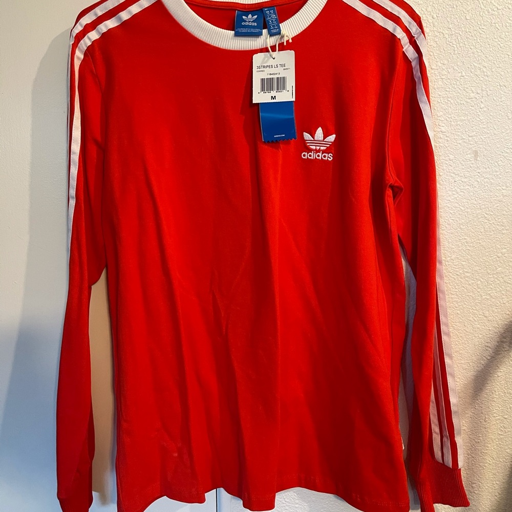 Adidas 3 stripes ls tee